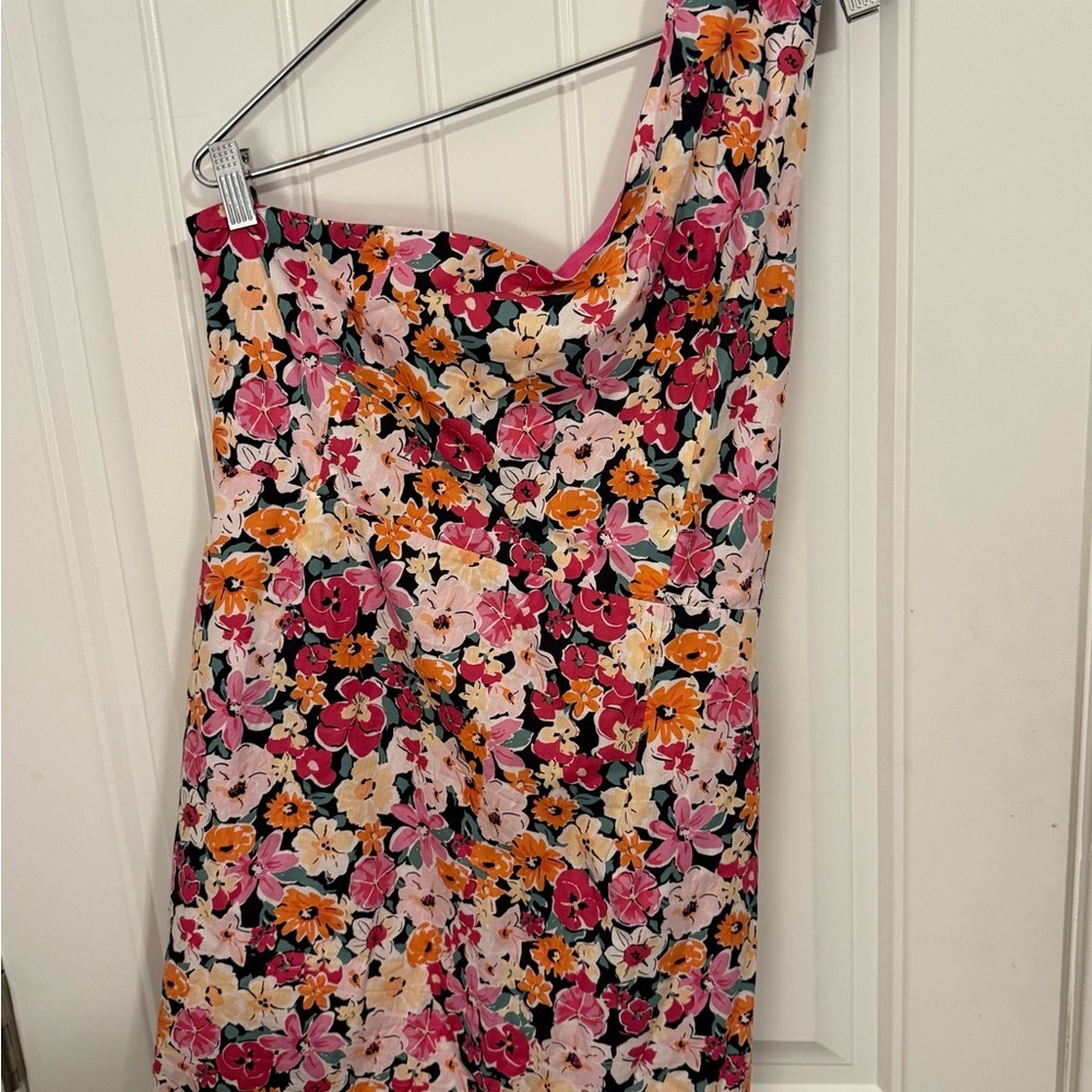 Lulu's Pink Asymmetrical Ruched One-Shoulder Dress - Picture 7 of 16